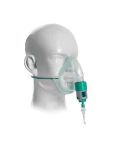 mascarilla de oxígeno que contiene el maletín de reanimación
